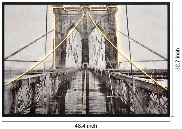 Classy Living Luminous Crossing Wall Art-2