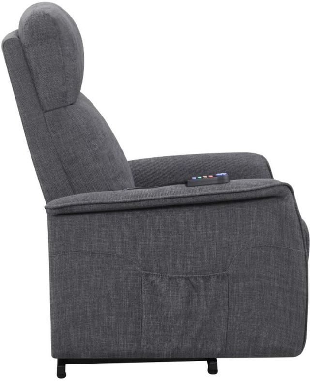 Coaster® Herrera Charcoal Power Lift Recliner with Wired Remote-2