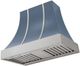 AGA Cascade 36" Stone Blue Wall Mounted Range Hood with Brushed Nickel Trim-0