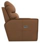 La-Z-Boy® Maddox Camel Leather Power Reclining Chair and a Half with Headrest and Lumbar-2