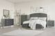 New Classic® Home Furnishings Kailani Gray Upholstered California King Panel Bed-1