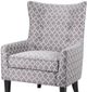 Olliix by Madison Park Grey Carissa Shelter Wing Chair-3