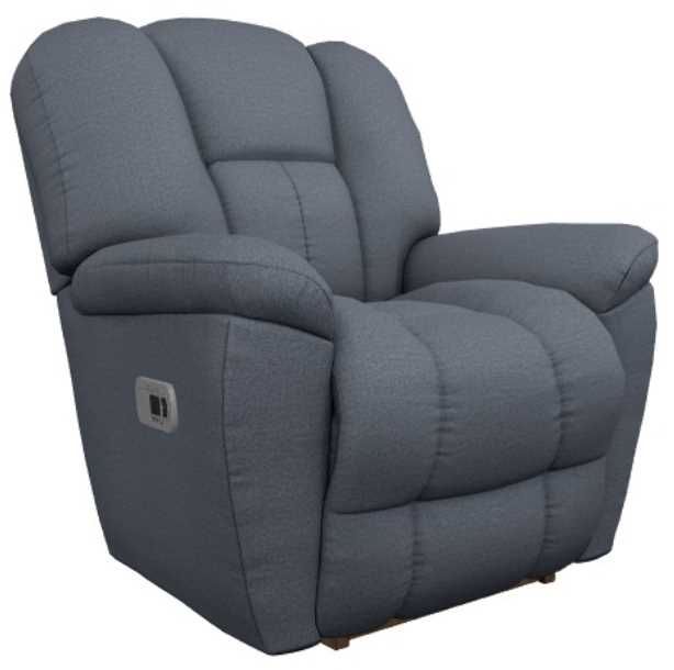 La-Z-Boy® Maverick Midnight Power Rocking Recliner with Headrest and Lumbar-0