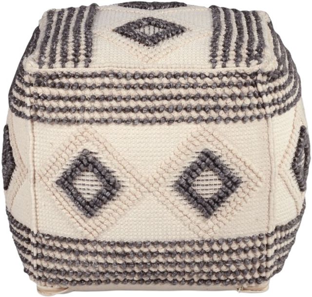 Steve Silver Co. Dalia Beige/Brown Pouf-1