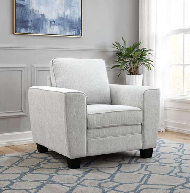 Furniture of America® Enea Light Gray Chair-2