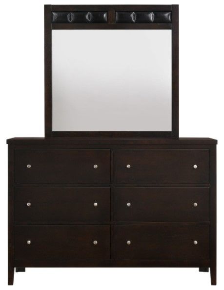 Coaster® Carlton Cappuccino Dresser and Mirror Set-1