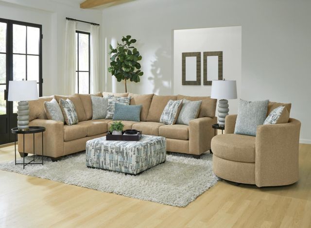 Albany Industries Cake Pop Cashew Swivel Chair-1