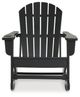 Signature Design by Ashley® Sundown Treasure Black Outdoor Rocking Chair-1