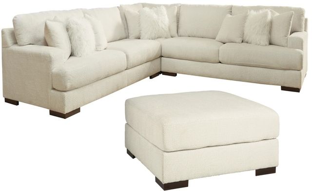 Signature Design by Ashley® Zada 2-Piece Ivory Living Room Seating Set-0