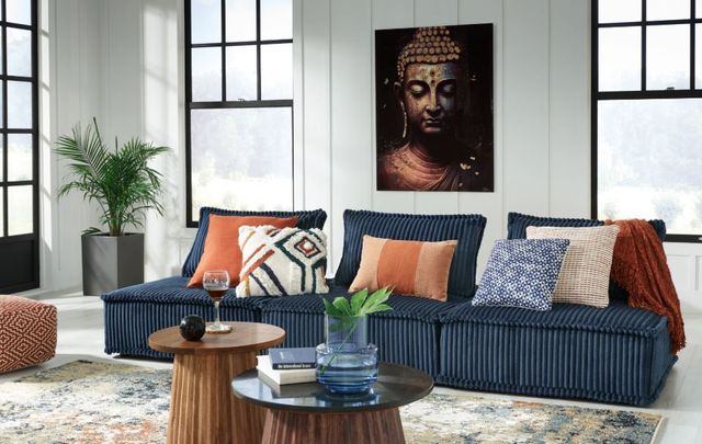 Signature Design by Ashley® Bales 3-Piece Navy Modular Sectional-3