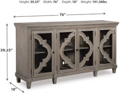 Signature Design by Ashley® Fossil Ridge Gray Accent Cabinet