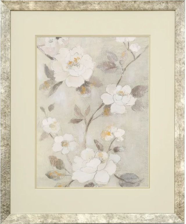 Stylecraft Dark Yellow/Light Gray/White Framed Print-0
