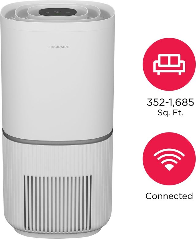 Frigidaire® 40 Watt White PureA300™ HEPA Air Purifier XL with Wi-Fi-3