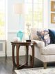 Hammary® Cartwright Hudson Brown Round Lamp Table-1