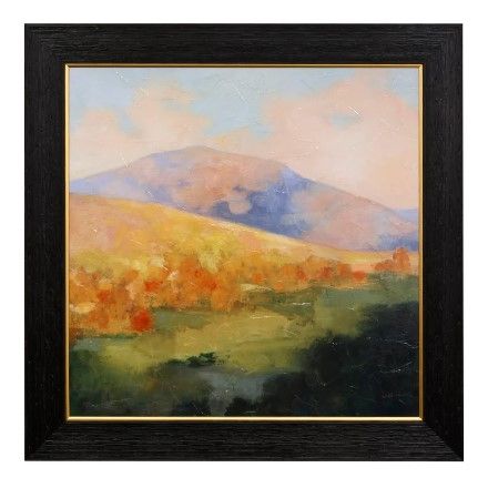 Stylecraft Mountain Morning Black/Blue/Orange Wall Art-0