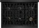 ZLINE Classic 36" Black Stainless Steel Pro Style Dual Fuel Range-4