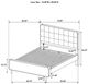 Coaster® Robyn 4-Piece Cool Beige/Light Ash California King Bedroom Set-5