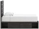 Signature Design by Ashley® Hollivern Dark Gray 4-Drawer Twin Panel Storage Bed-4