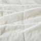 Olliix by Madison Park Coleman Ivory King Reversible Down Alternative Blanket-3