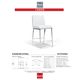 Korson Furniture Lamar Set of 2 White Counter Stools-1