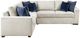 Homelegance® Isla 3-Piece Beige L-Shape Sectional with Pull-Out Bed-2