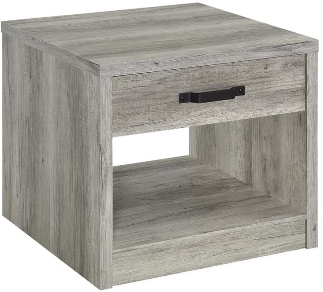 Coaster® Felix 3-Piece Gray Driftwood Occasional Table Set-3