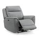 Kate Preston Home Grey Leather Zero Gravity Power Headrest Recliner-0