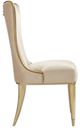 Caracole® Sophisticates Signature Debut Beige/Gold Bullion Leaf Dining Chair-2