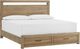 aspenhome® Modern Loft Modern Khaki King Panel Storage Bed-0