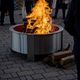 Breeo® X Series 46" Stainless Steel Metal Outdoor Round Wood Fire Pit -2