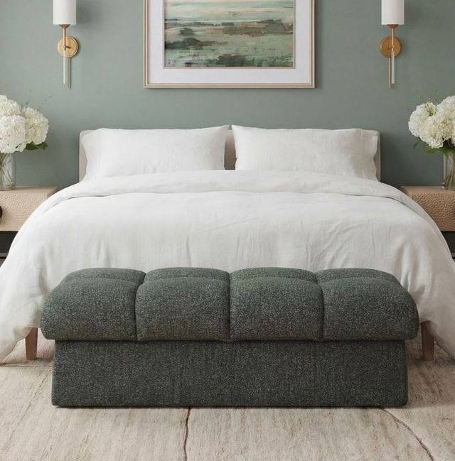 Uttermost® Harlem Lake Blue/Moss Green Bench-1
