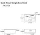 ZLINE Rome 30" Charcoal Dual Mount Single Bowl Fireclay Kitchen Sink-2