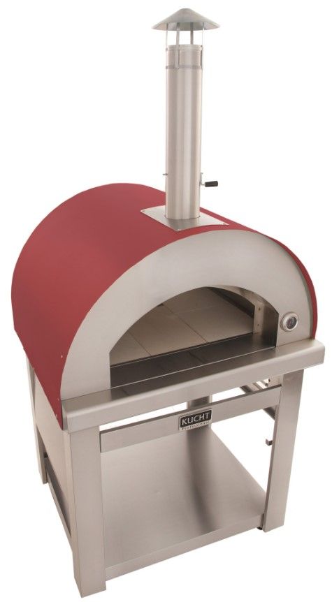 Kucht Professional Venice 39" Red Outdoor Pizza Oven-2