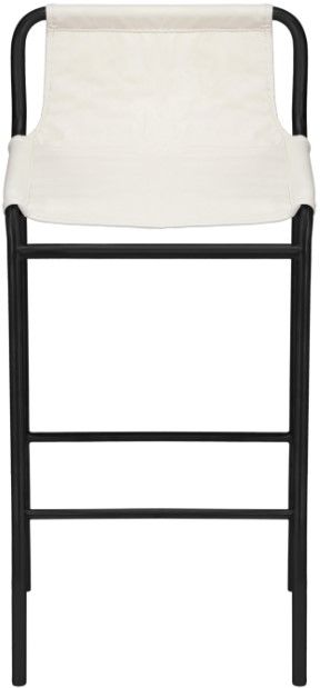 Meridian Furniture Dax Cream/Matte Black Counter Stool-1