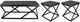Bernards Highlights 3-Piece Gray Occasional Table with Black Base Set-0