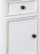 StyleCraft Eggshell 1-Drawer Side Table with Cabinet-1