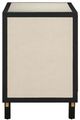 Currey & Company Deanna Black/Ivory Raffia Nightstand-2