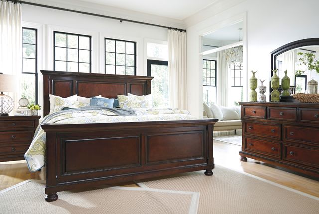 Millennium® By Ashley Porter Rustic Brown Panel Queen Bed-2