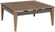 Armen Living Orbit Outdoor Brown/Gray Wooden Coffee Table-0
