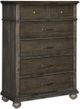 Mazin Furniture Motsinger Wire-Brushed Rustic Brown Chest-1