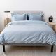 Hush Cotton Sateen 3-Piece Light Blue King Duvet Cover Set-2