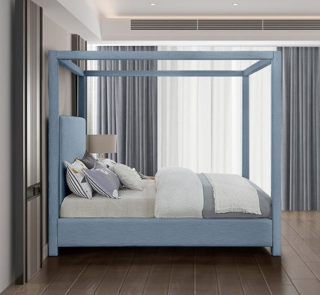 Meridian Furniture Emerson Light Blue King Bed-4