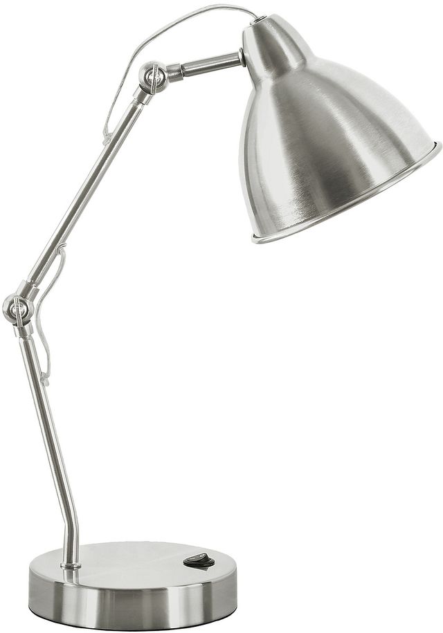 Monarch Specialties Inc. 17"H Silver Metal Table Lamp-0