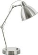 Monarch Specialties Inc. 17"H Silver Metal Table Lamp-0