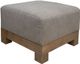 International Furniture Direct Samba Almond Gray Ottoman-0
