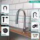 Hansgrohe Talis S Chrome 2-Spray Pull-Down Prep Kitchen Faucet-3