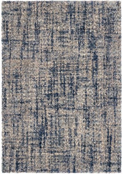 Orian Cotton Tail Cross Thatch Gray 5'x8' Area Rug-0