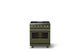 Viking® 5 Series 30" Martini Pro Style Dual Fuel (LP) Range with Brushed Brass Trim-3