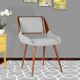 Armen Living Panda Gray Dining Chair-1