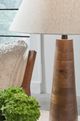 Signature Design by Ashley® Danset Honey Brown Table Lamp-1
